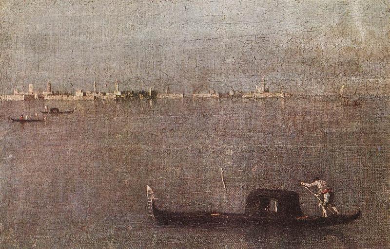 GUARDI, Francesco Gondola in the Lagoon dfhg